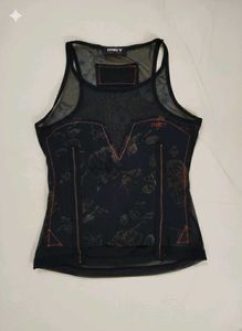 MET Sheer Black Tank Top