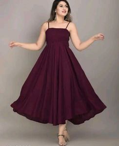 Burgundy Spaghetti Strap Sundress