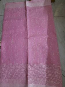 Exclusive Pure Cotton Pink Saree