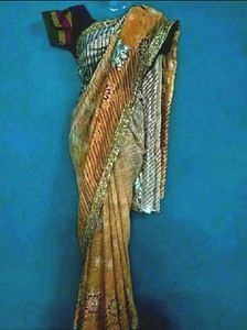 Orange Color Saree