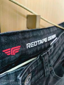 Red Tape Heavily Washed Black Jeans