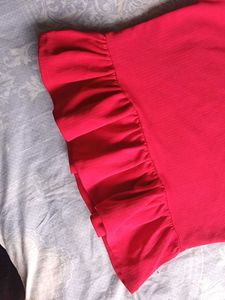 Red Peplum Top🍒🎀