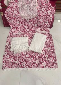 Floral Print Kurti Set