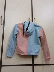 2 shade crop hoodie