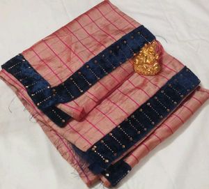 Velvet border stone Work Sarees🥰🥰