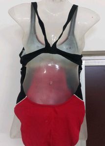red swimsuit