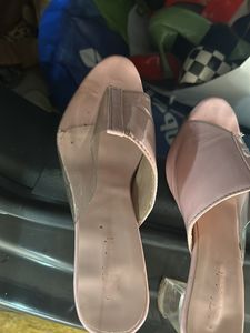 Baby Pink With Trasparent Heel Beautiful