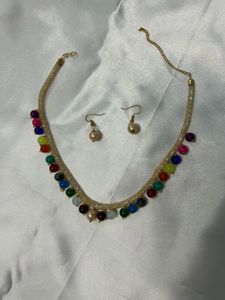 Colorful Beaded Necklace Set