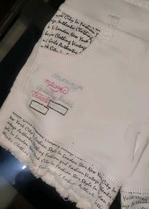 White Printed Shorts