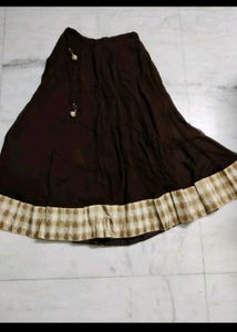 Elegant Brown Lehenga Choli Set