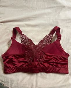 Elegant Burgundy Bra