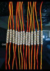 Pearl and Thread Rakhi Pack Of 6