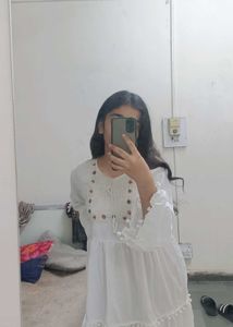 Linen Indo Western Dress