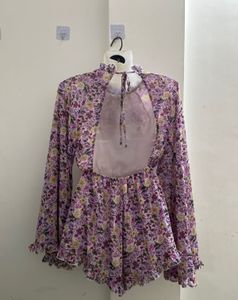Shein Floral Printed Jumpsuit