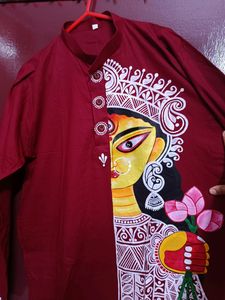 Hanpainted Maa Durga Kurta