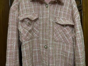 A Pinkish Peach Coloured Long Coat