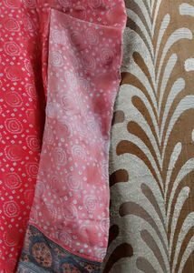 Coral Paisley Print Dress