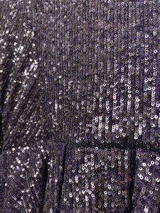 Sparkly Purple Peplum Dress