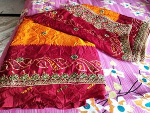 Price Dropped 💥💥🔥🔥Rajasthani Bandhni Saree