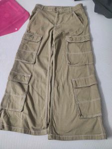 H&amp;M Wide Leg Cargo Jeans ( Double Pockets)