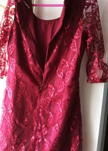 Maroon 1 Piece Dress