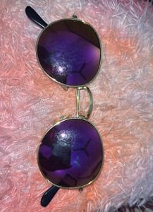 Retro Round Purple Sunglasses