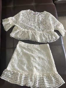 Lace Top & Skirt Set
