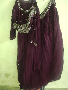 Elegant Purple Ethnic Skirt