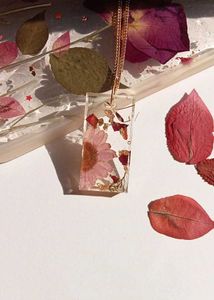 Floral Resin Necklace