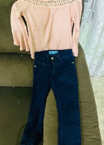 unused Top & Jeans- reliance