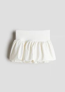 h&amp;m White Bubble Skirt