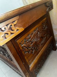 Tibetan Carved Wooden Table