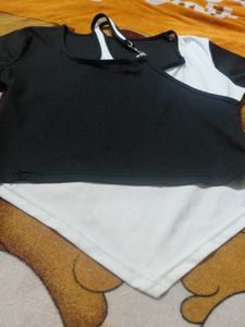 Stylish Two-Tone Tee