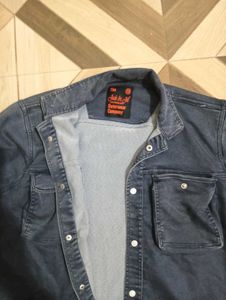 grey denim mens jacket