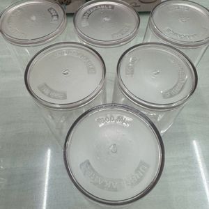 Plastic Glass Set (6 Pcs)