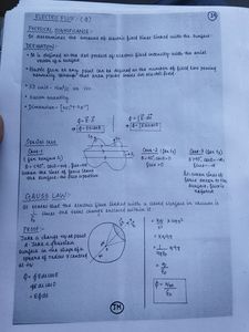 Physics Class 12 Chapter 1 Handwritten Notes
