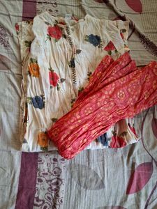 Floral Print Kurta