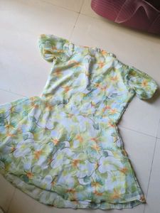 Floral Dress In Green 💚