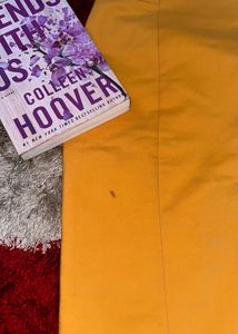 mustard yellow formal skirt