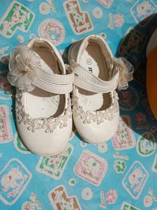 Cute White Baby Shoes