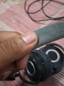a wired boAt headphone