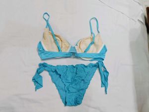 🇳🇿💫💗Sky Blue Colour Beautiful Bra Penty Set
