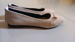 Elegant Beige Ballet Flats