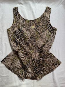 Vintage jaguar printed top