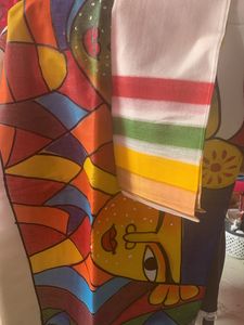 ❤️‍🔥HANDPRINTED COTTON SAREE❤️‍🔥