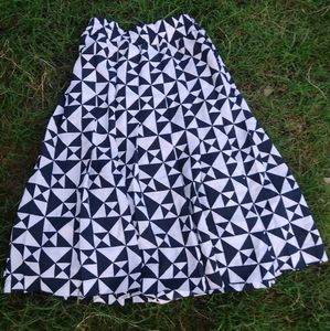 Black And White Skirt