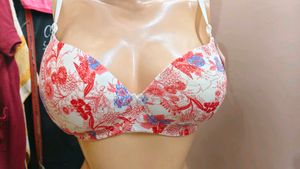 Floral Print Bra