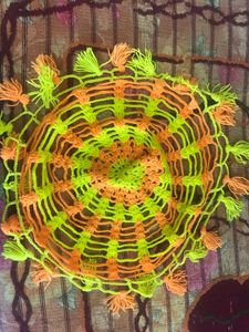 door toran and crochet cloth