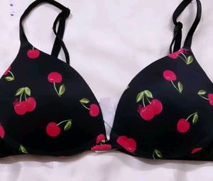 Cherry Print Bra