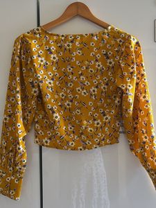 Floral Yellow Crop Too